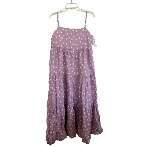 Charlie Holiday Charllie Holiday Pink Polka Dot Maxi dress size 4