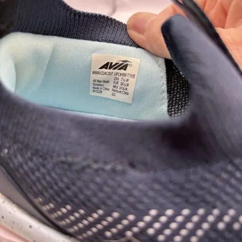 Avia ARCH SUPPORT ELASTIC GORING BLUE PULL ON LIGHT SNEAKERS SHOES Size 7.5W