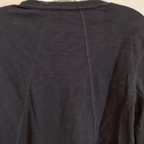 Jag jeans Jag Blue Gray Popover Henley Hi Low Top