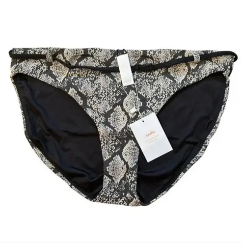 ANDIE Riviera Bikini Bottom Swimsuit Small Snakeskin