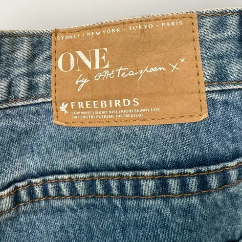 One Teaspoon Freebirds Pacifica Low-rise Busted Knees Jeans