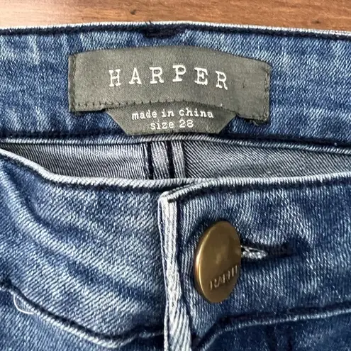 Harper Heritage Mid Rise Release Hem Jeans - Size 28