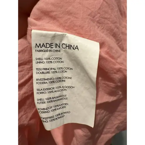 Club Monaco Womens Square Neck Plisse Bow Tank Top Blouse Pink Size Small Box B