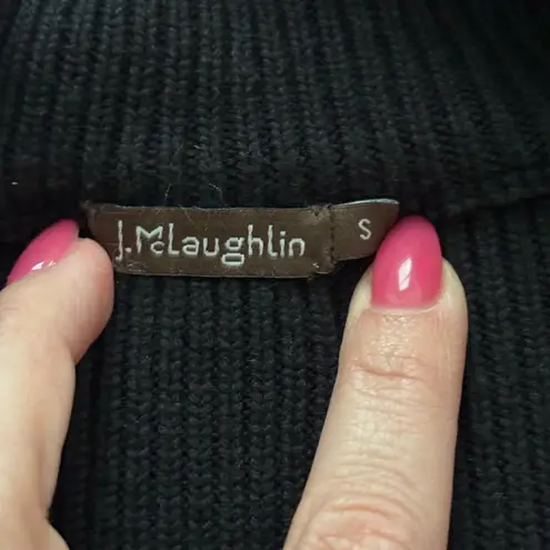 J. McLaughlin Quilted Knit Jacket Black/Gray