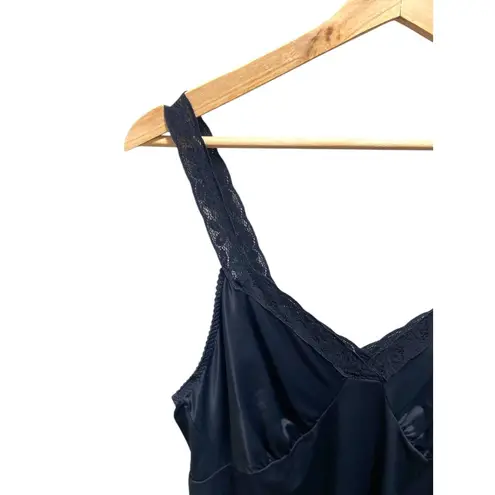 Vintage Shadowline Slip Dress Black Size 40(L) Whimsygoth Fairy Glam Grunge Boho Size L