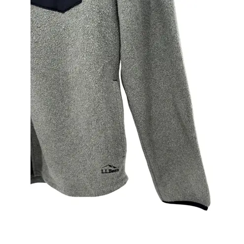 LL Bean Women's Gray Fleece Full Zip Jacket Pocket Size Small Regular