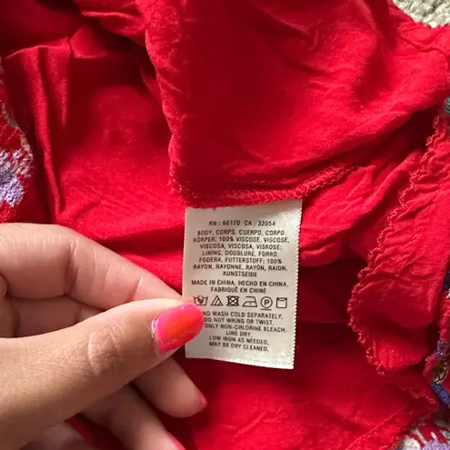 Maeve Anthropologie Rosalia Wrap Dress Floral Ruffled V-Neck Sundress Size 6