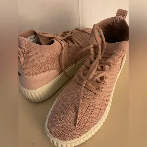 Pajar Canada Pink Knit leather platform Sneakers size 8