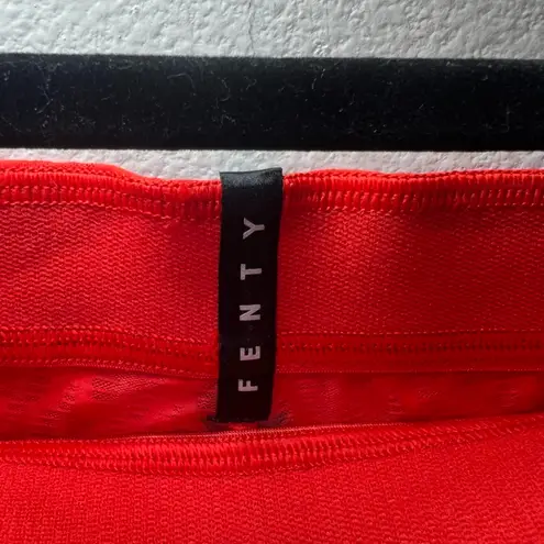 Savage X Fenty Women's Run 2 You High Waist Mesh Leggings Fire Engine Red Medium