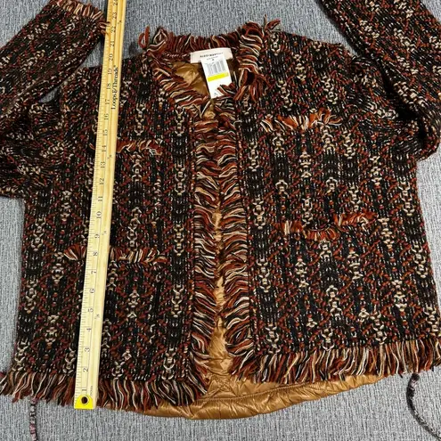 Aldo Martins Women’s Thun Fringe Knit Bomber Jacket Size M