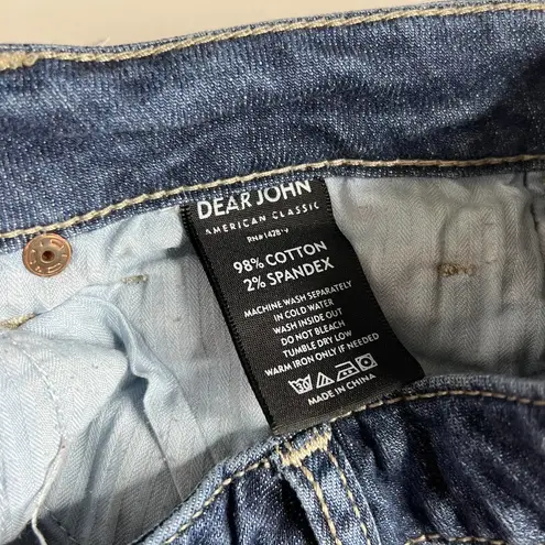 Dear John  Jeans Lightly Distressed Denim Straight Leg Size 28