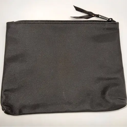 Signature A Makeup Bag Black Mesh Front/Smooth Back 1 2 3 GO on Front Corner
