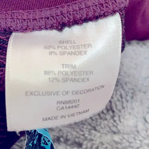 Mondetta Plum and Black Herringbone Leggings