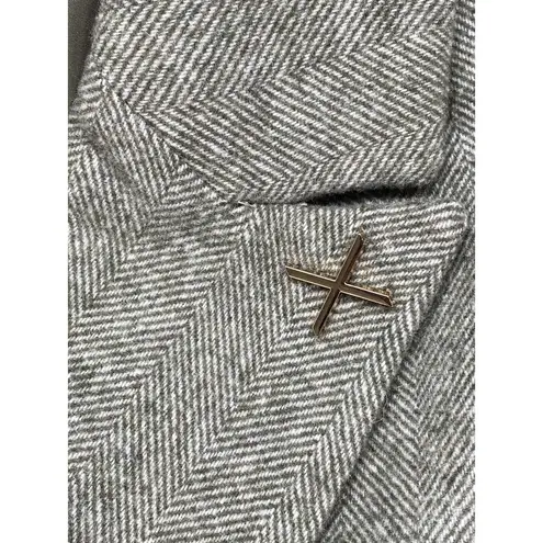 Torn By Ronny Kobo Tyra Coat Womens M wool herringbone old money menswear