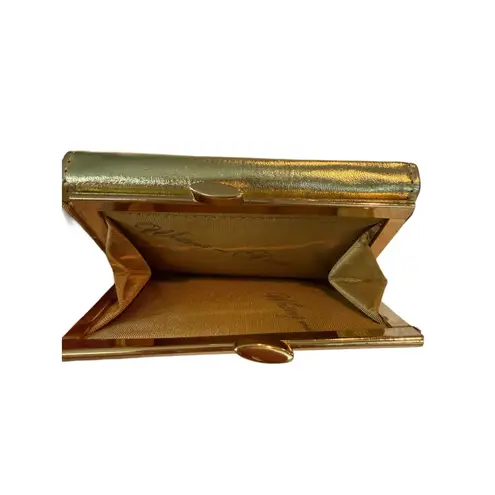 Whiting & Davis Vintage USA Gold Mesh Wallet Set 1960–70s Coin Purse & Checkbook