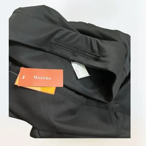 NWT Women's Werena black athletic workout tennis skirt size S back pleated