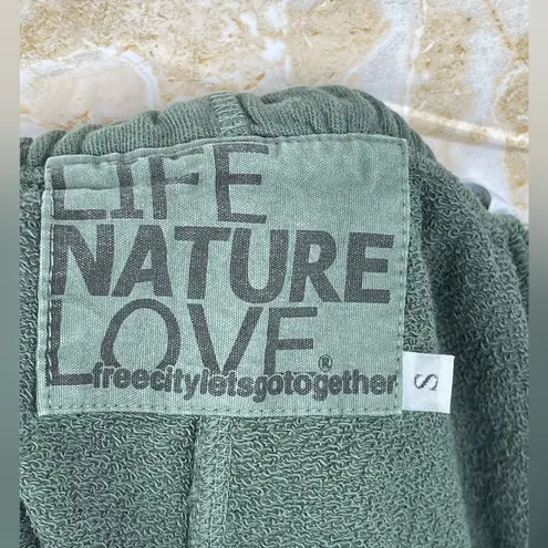 “Free City ‘FLOW’ French Terry Logo Sweatpants – Small, Olive Green