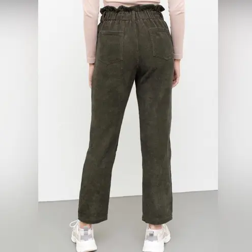 Vintage Havana Corduroy Paperbag Waist Trouser Pants Size Medium