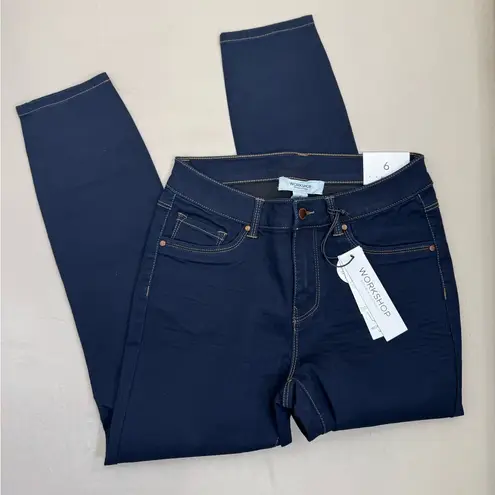 Workshop Republic Clothing WORKSHOP Republic Womens Size 6 Darkwash Skinny Jeans Ankle Stretch Modern