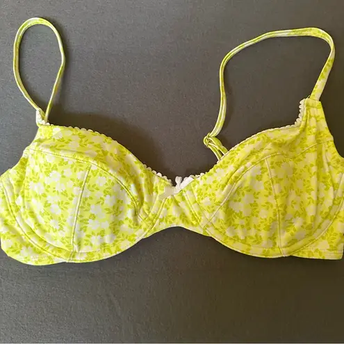 Bikini Coquette Floral Green/Yellow Yellow Size M
