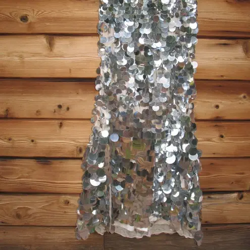 Mac Duggal 5959 Sleeveless Disc Sequin Gown Dress