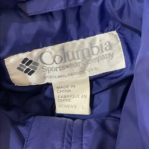 Columbia Vintage  Color Block Black/Purple Snow Suit Jumpsuit Women’s Size Large