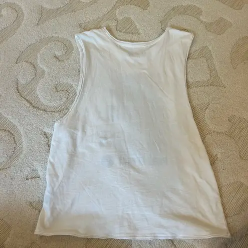 Pure Barre NEW  White and Black Graphic Tank Top