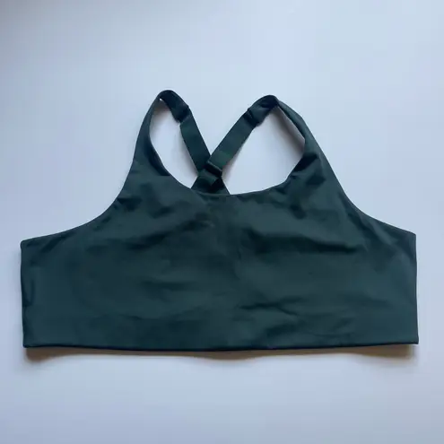 Girlfriend Collective Moss Simone High Support Bra Green 4x Clasp Closure