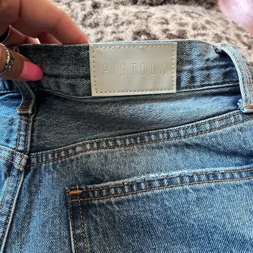 Pistola Blue Jean Shorts Vintage Distressed Style