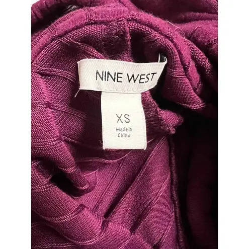 Nine West  XSmall‎ Small women hoodie shirt purple  AOH-B