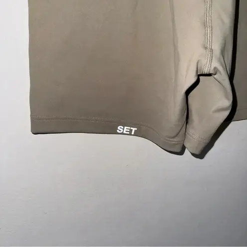 Set Active NWOT SPORTBODY® SHORTYSUIT ROMPER STONE Medium