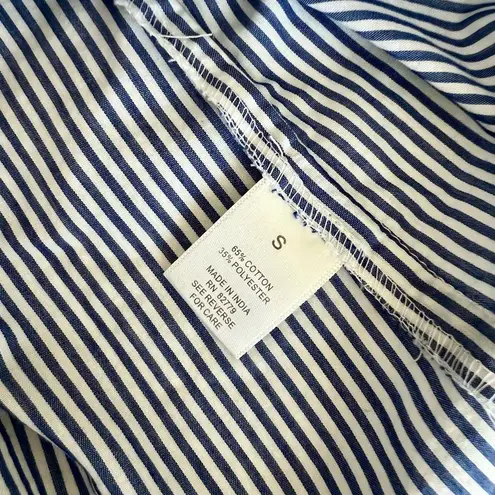 Westport Blue and White Striped Bell Sleeve Shirt