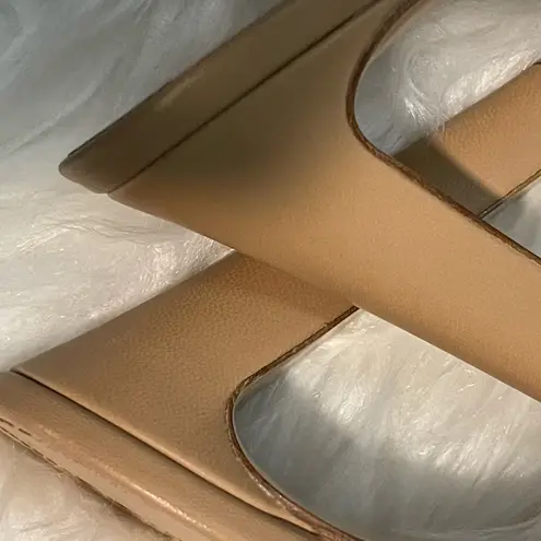 Salvatore Ferragamo Ellas X5 Beige Slip On Caged High Heel Sandals, 9