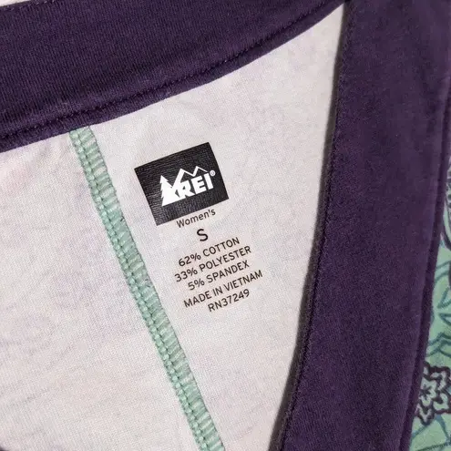 Rei Co-op Paisley Dress Sea Green Purple Sleeveless Gorpcore Womens Small Gorp