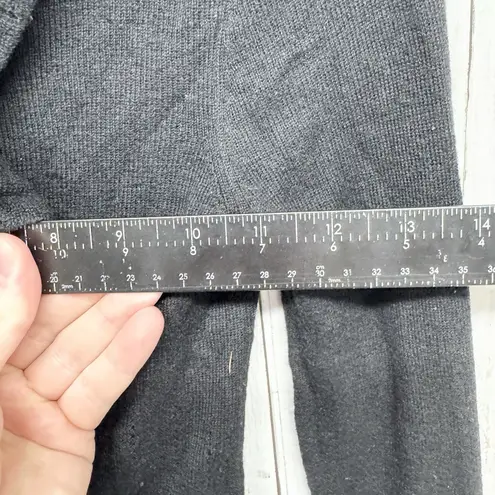 Twelfth Street by Cynthia Vincent Sweater Women Sz PS Ruffle Neck Long Sleeve Black