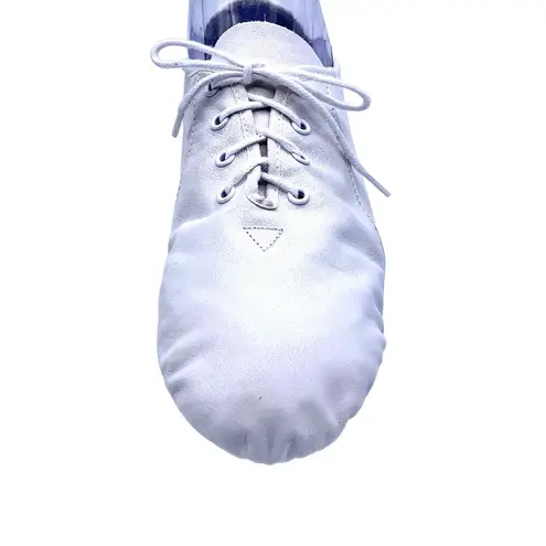 Bloch Split Sole Jazz Dance Shoes Lace Up White Bloch 6 US 5.5 EUR 35.5 White