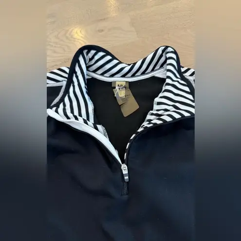 Helly Hansen women’s quarter zip long sleeve baselayer black white size large