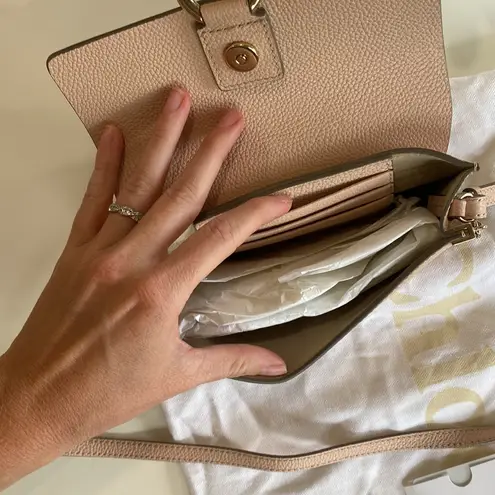 Chloé Chloe Mini Faye calfskin shoulder Crossbody Bag cement pink