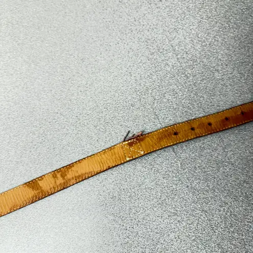 Jenny & The Boys Leather Belt Womens Medium Pink Metal Buckle Embossed Fringe