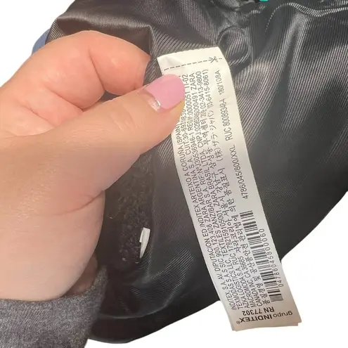 ZARA  Jacket Button Textured Tweed Gold Button Open Cropped‎ Black Blazer XXL