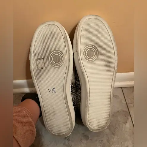 P448 Star High Top Faux Fur Platform Sneakers in Cowprint