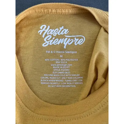 Hasta Siempre Sugar Skull Graphic Tee Yellow Medium