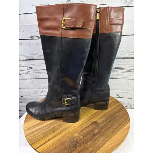 Bandolino Women's Heeled Boots Size 8 Black and Brown