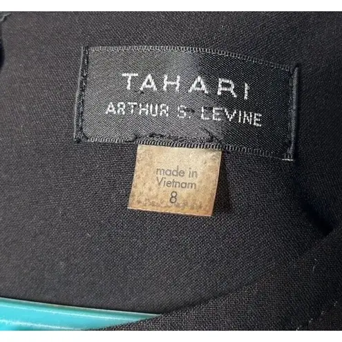 TAHARI Arthur S. Levine Women’s Bi Stretch LBD Shift Dress Size 8 Black