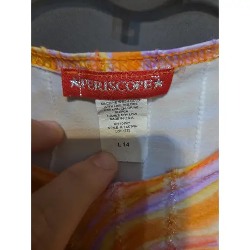 Periscope Psychedelic Top, Sparkle Ribbed T