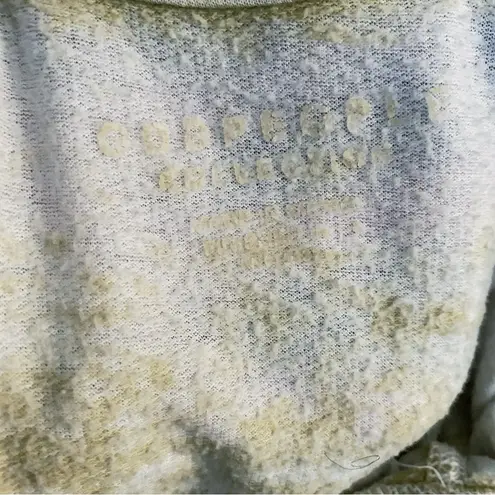 Odd People Apparel Unisex Burnout Raglan Wide Neck Sweatshirt Gold Oversized M White Size M