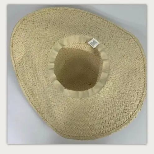 Target 5/$25 Floppy Beach Hat Woven Embroidered Leaves