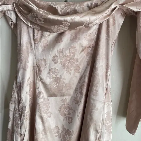 Lulus Truly Yours Blush Satin Jacquard Off