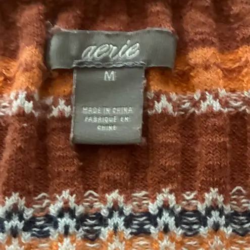 Aerie  Rust Multicolor Knit Striped Tube Top M