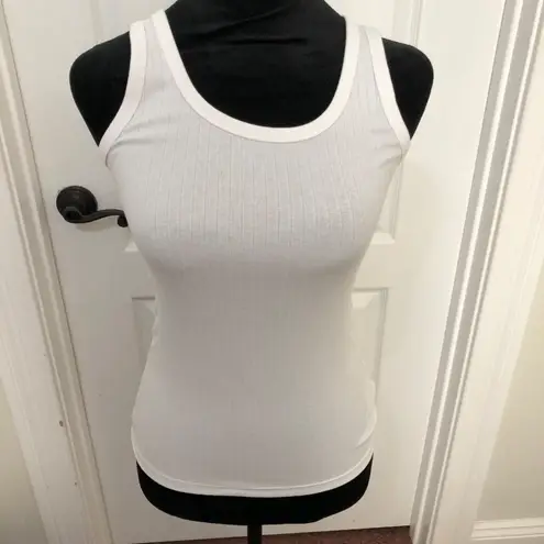 Aerie New ‎ Women's White Ribbed Tank Top - XS - 100% Cotton - NWT